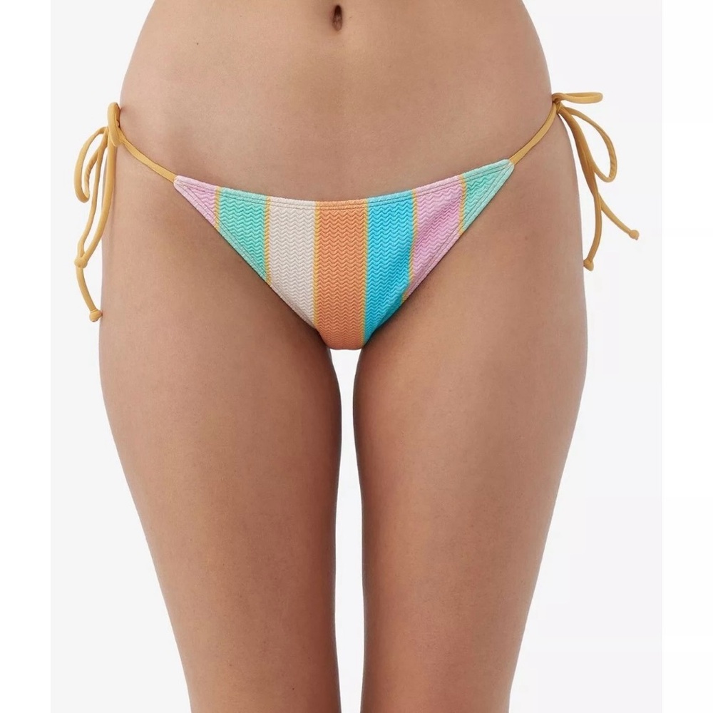 O'Neill Womens Mayan Stripe Maracas Swim Bikini Bottom String Ties Colorful XL